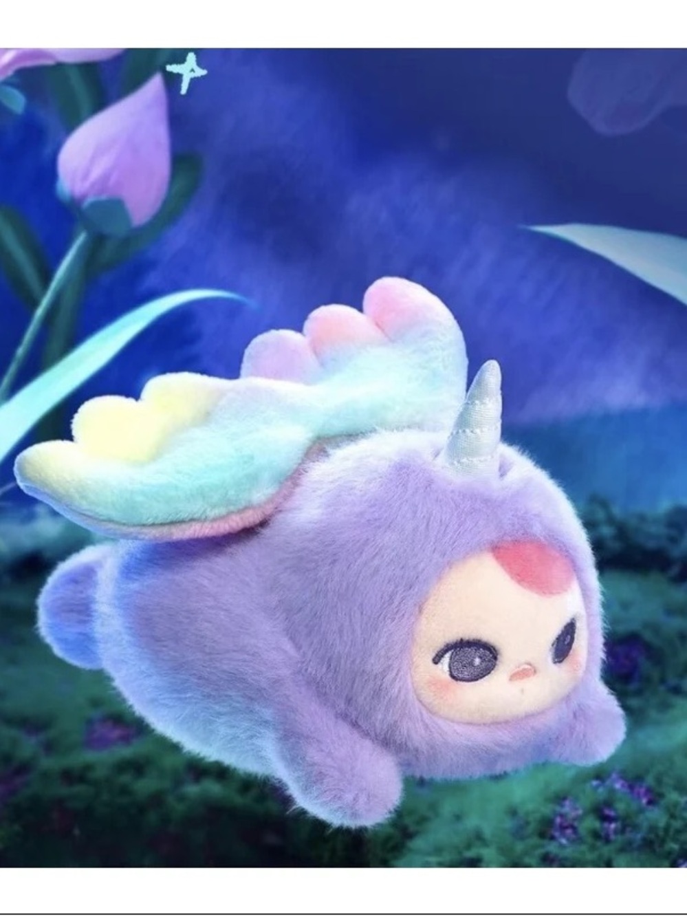 POP MART Pucky Flying Babies Plush Keychain Pendant - Unicorn Baby